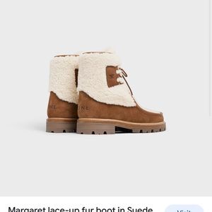 CÉLINE BNWB Margaret Shearling Boots size 40.5 This season!